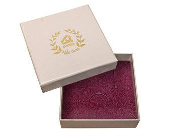 Jewelry box, Earrings or necklace - matte lavender